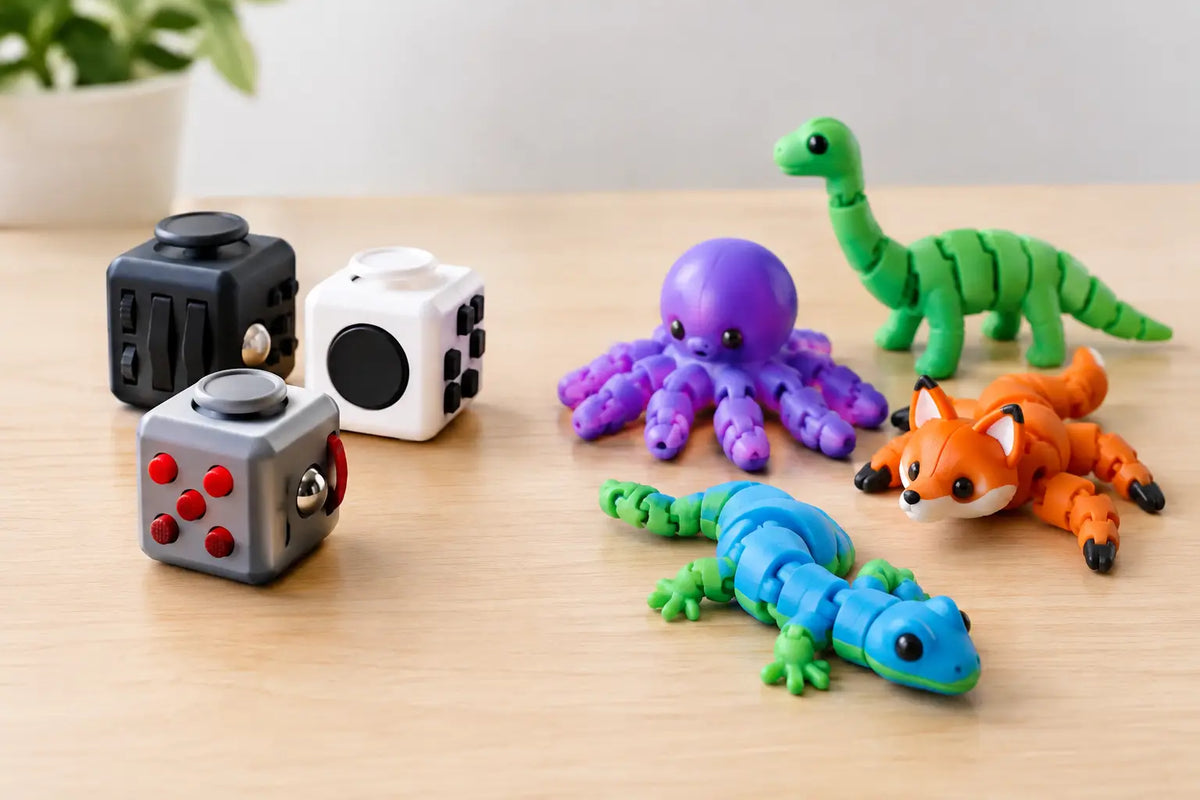 Fidget Cubes Versus Flexi Animals for Play