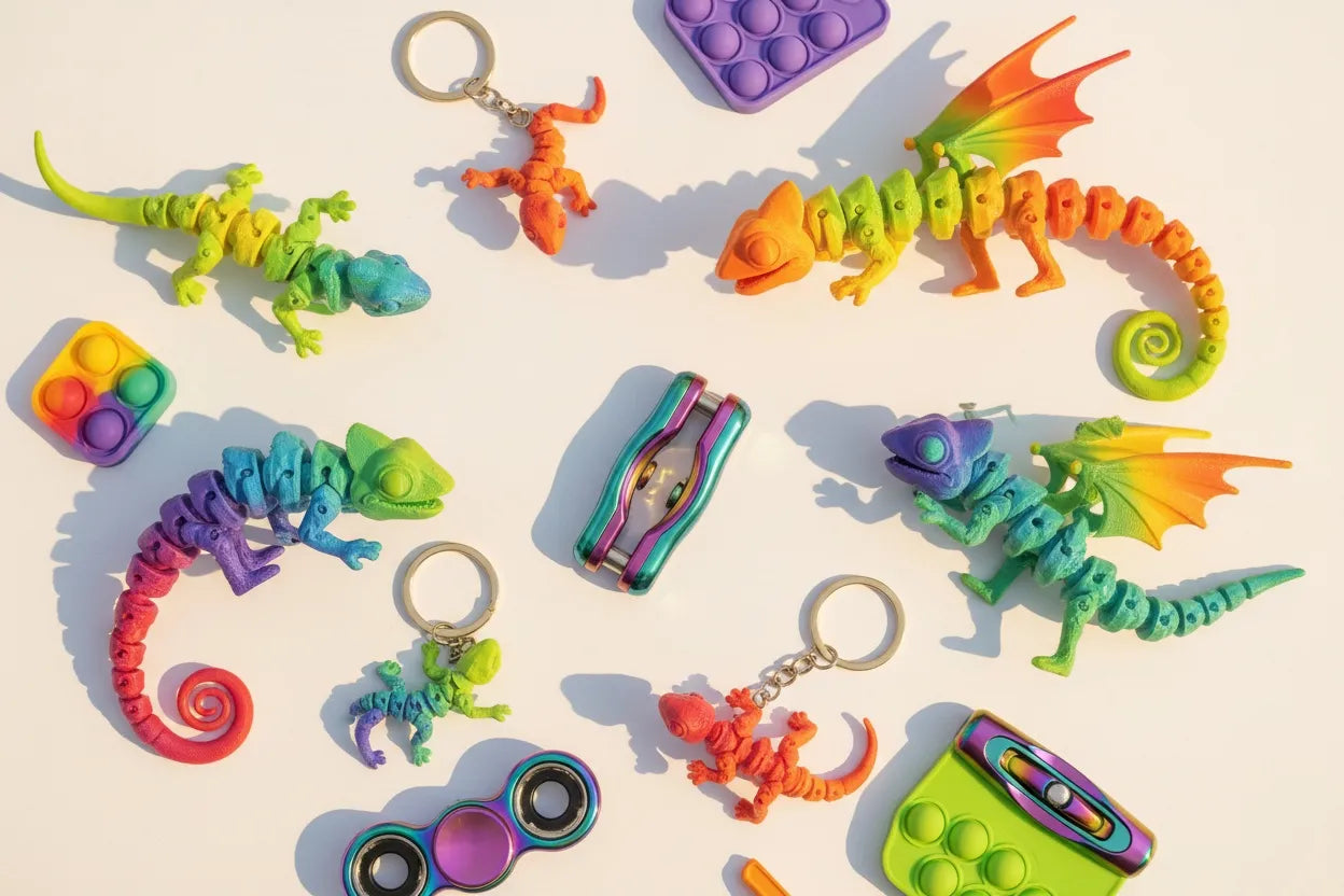 Wiggle, Fidget & Collect: Discover Wigglenest's Mini Articulated Toys, Keychains & Premium Fidget Toys