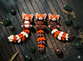 Fuffy Tail Baby Red Panda Wigglenest Fluffy Tail