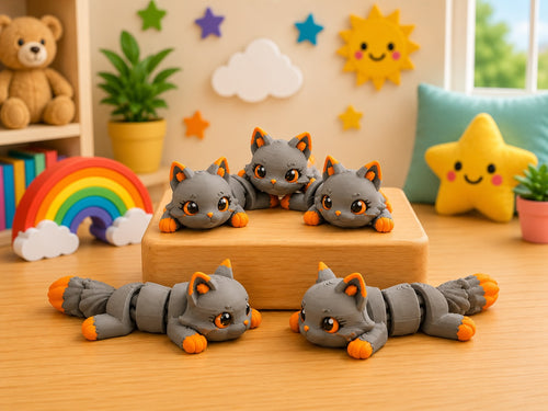 Flexi Gray Fox Wigglenest Mini Wigglenest