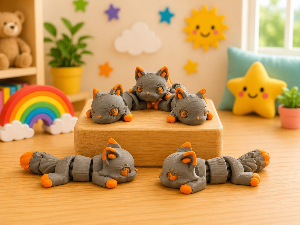 Flexi Gray Fox Wigglenest Mini Wigglenest