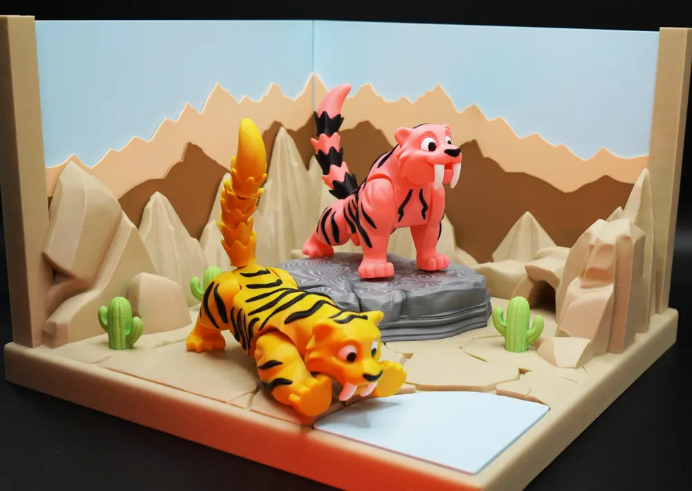 Saber-toothed & Diorama