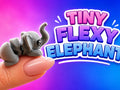 Cute Tiny Flexy Elephant 3D printed articulated animal toy, a fun pocket-sized fidget for kids, collectors, party gifts and sensory play by Wigglenest 3D.