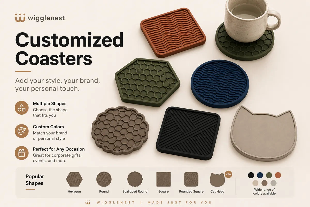Customized 3D Printed Coasters